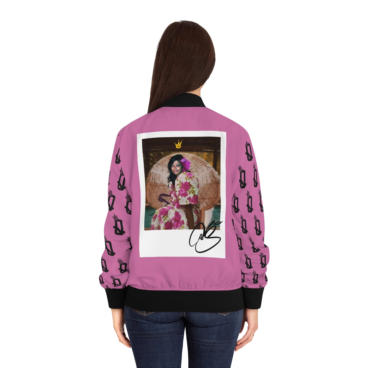 Queen Ches (Light Pink) Bomber Jacket