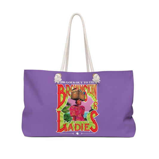 Brown Skin Ladies (Purple) Weekender Bag