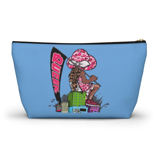 BLUE Young Queen Accessory Pouch w T-bottom