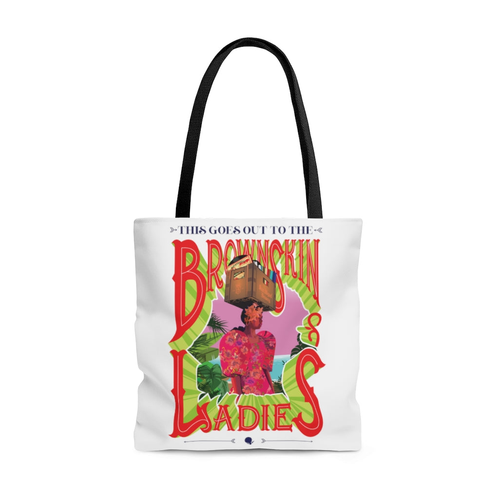 Brown Skin Ladies (White) Tote Bag