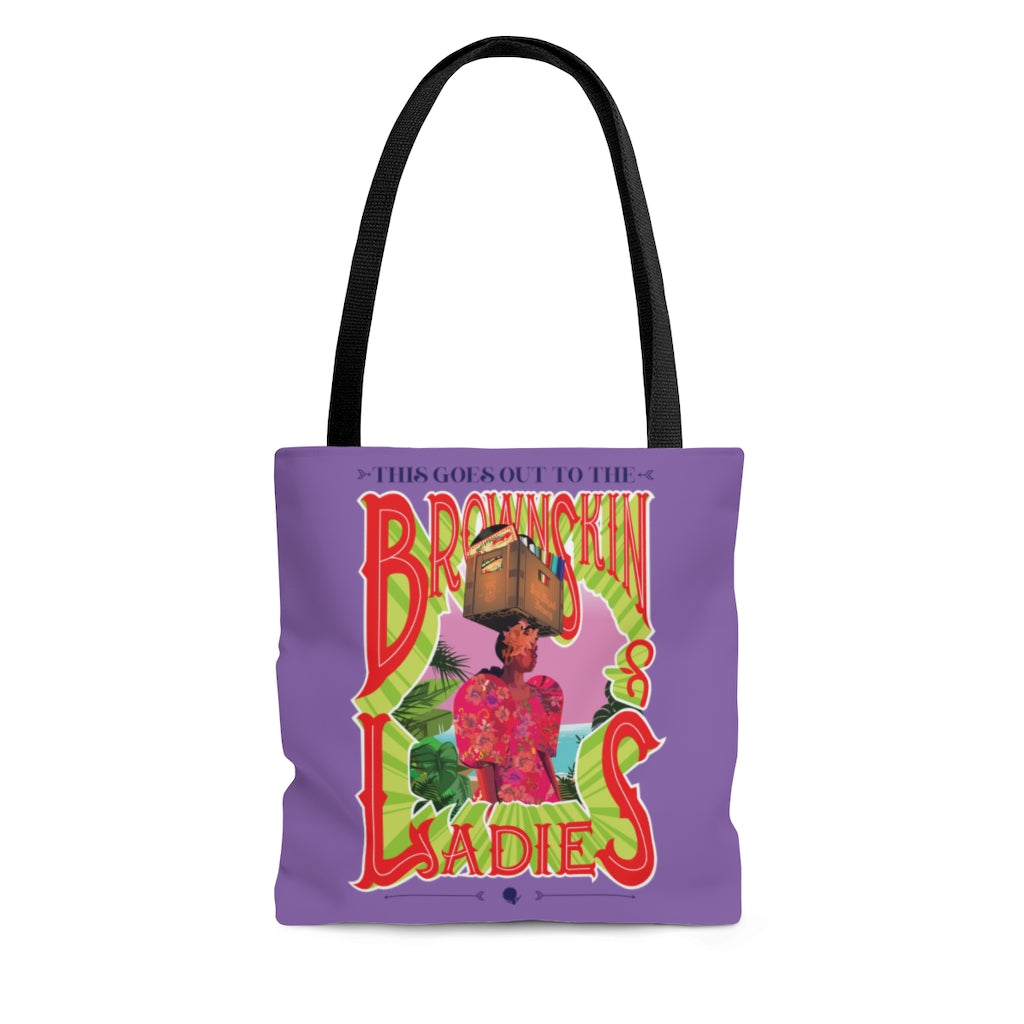 Brown Skin Ladies (Purple) Tote Bag