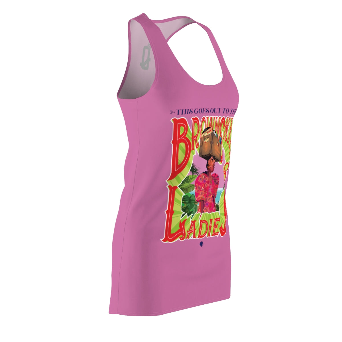Brown Skin Ladies (Pink) Racerback Dress